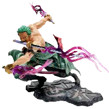 ACTION FIGURE - RORONOA ZORO THREE SWORDS STYLE ANIME 10CM - NO.03
